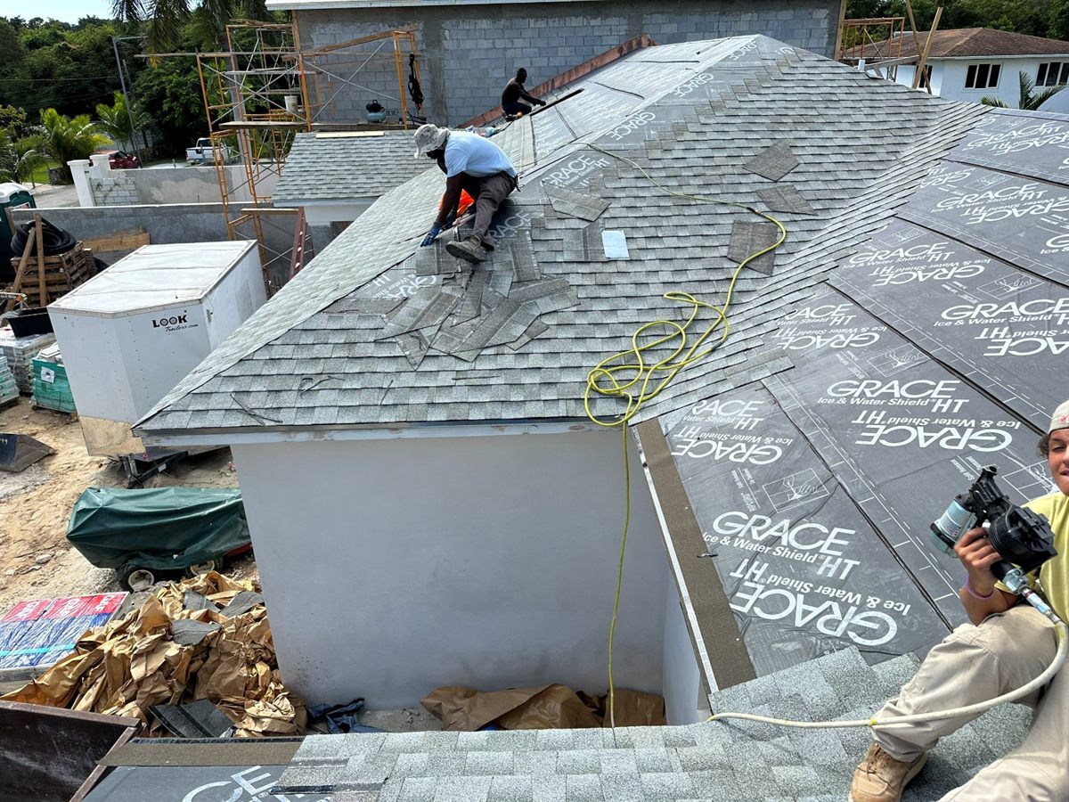 Laying Enviroshake over Grace Ice and Water Shield